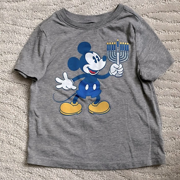 Kids Old Navy Disney Mickey Mouse Hanukkah Tee Shirt - Picture 1 of 2